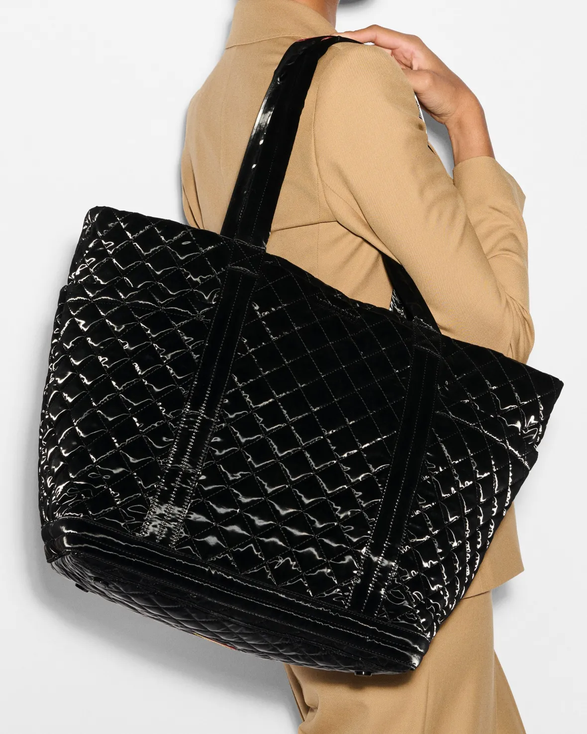 Metro|Totes<MZ Wallace Large Empire Tote BlackLiquid