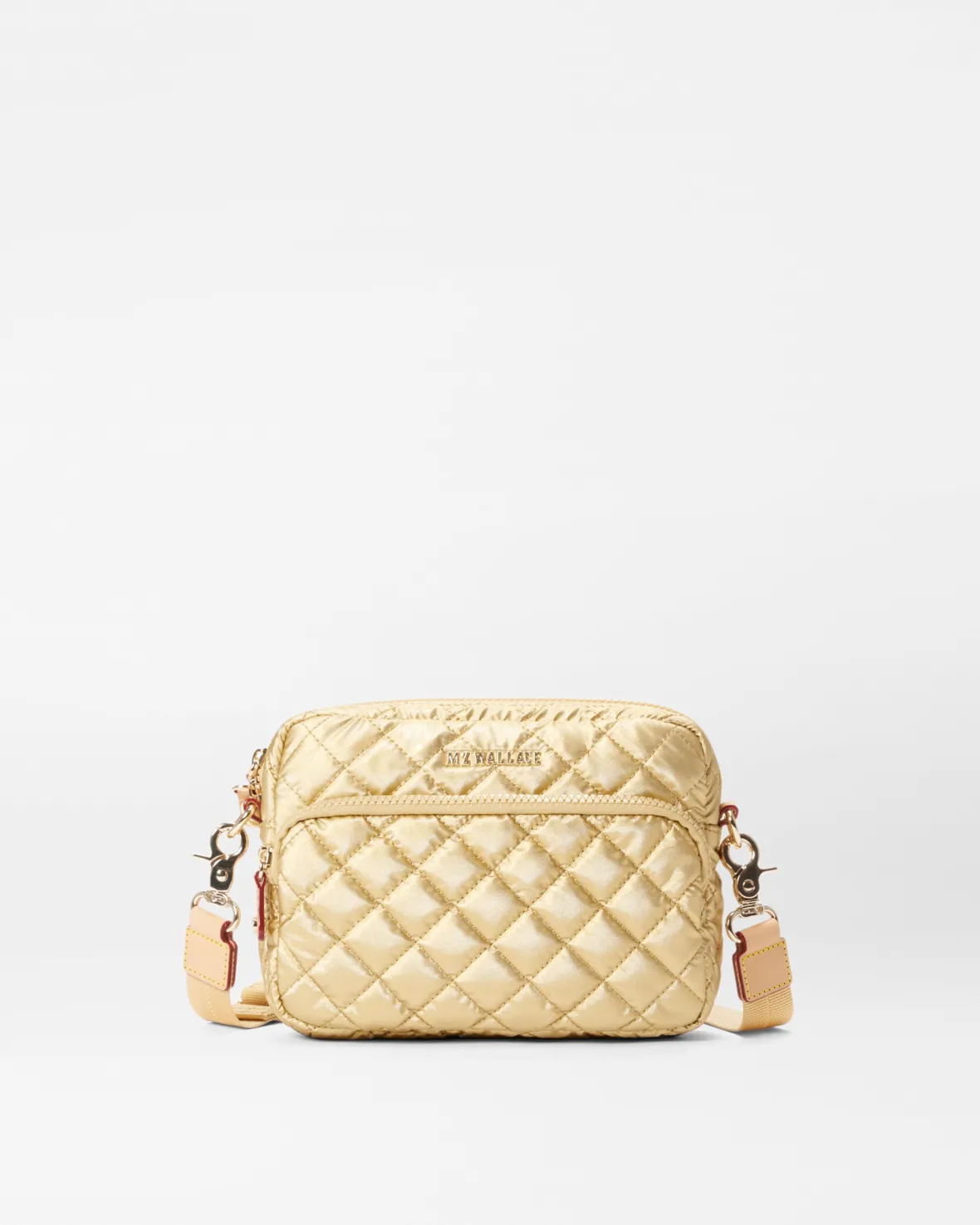 Metro|Crossbody<MZ Wallace Small Metro Camera Bag LightGoldPearlMetallic