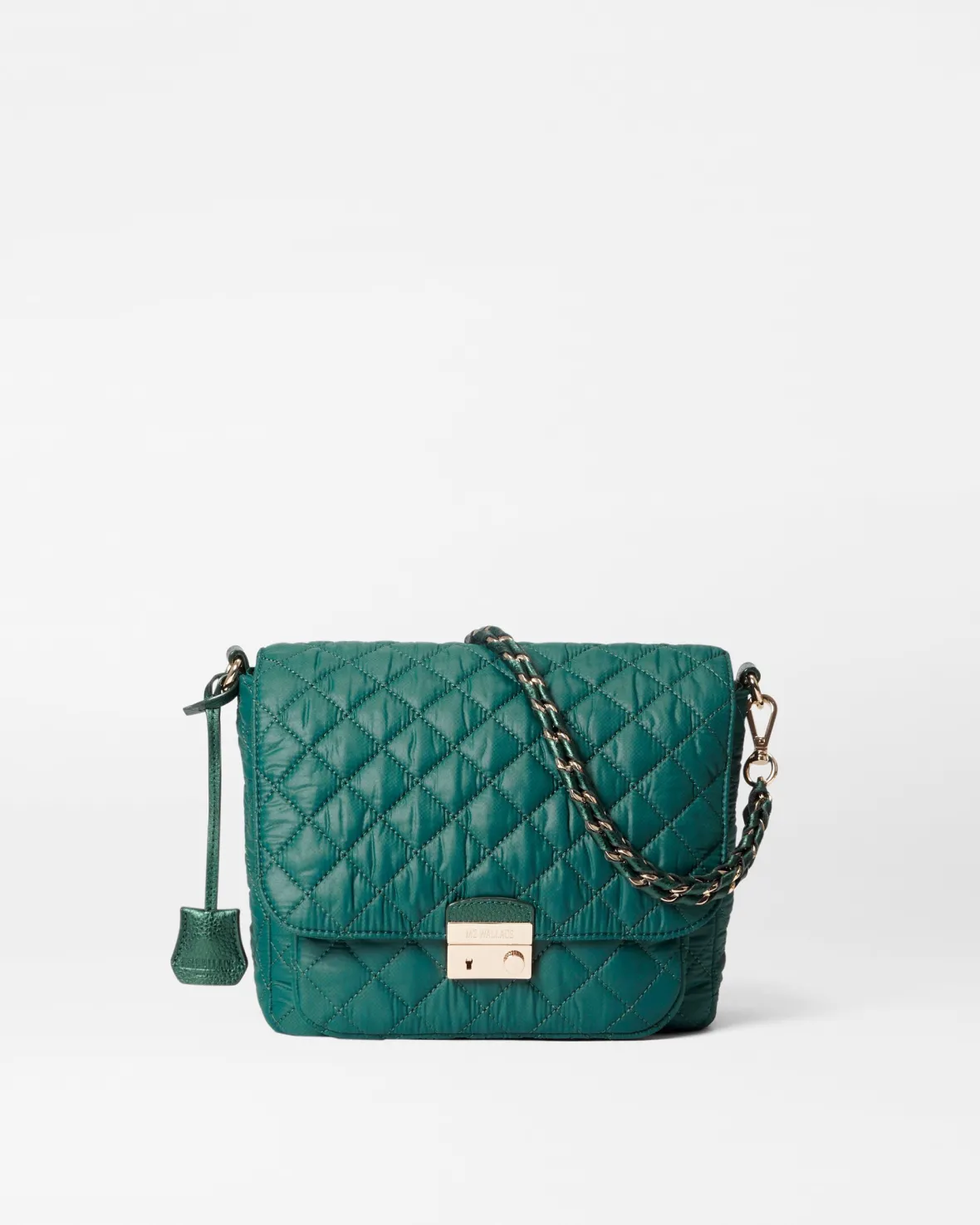 Crosby|Crossbody<MZ Wallace Crosby Lock Medium Crossbody Emerald