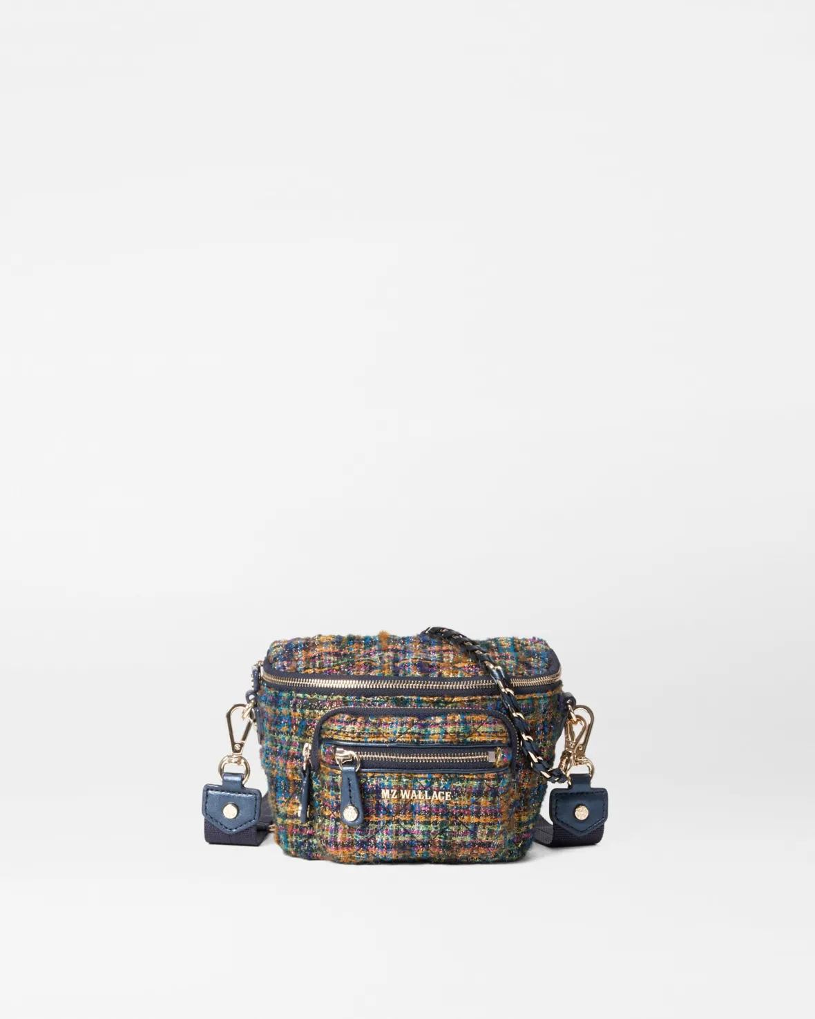 Slings|Belt Bags & Slings<MZ Wallace Micro Crosby Sling GoldMultiTweed
