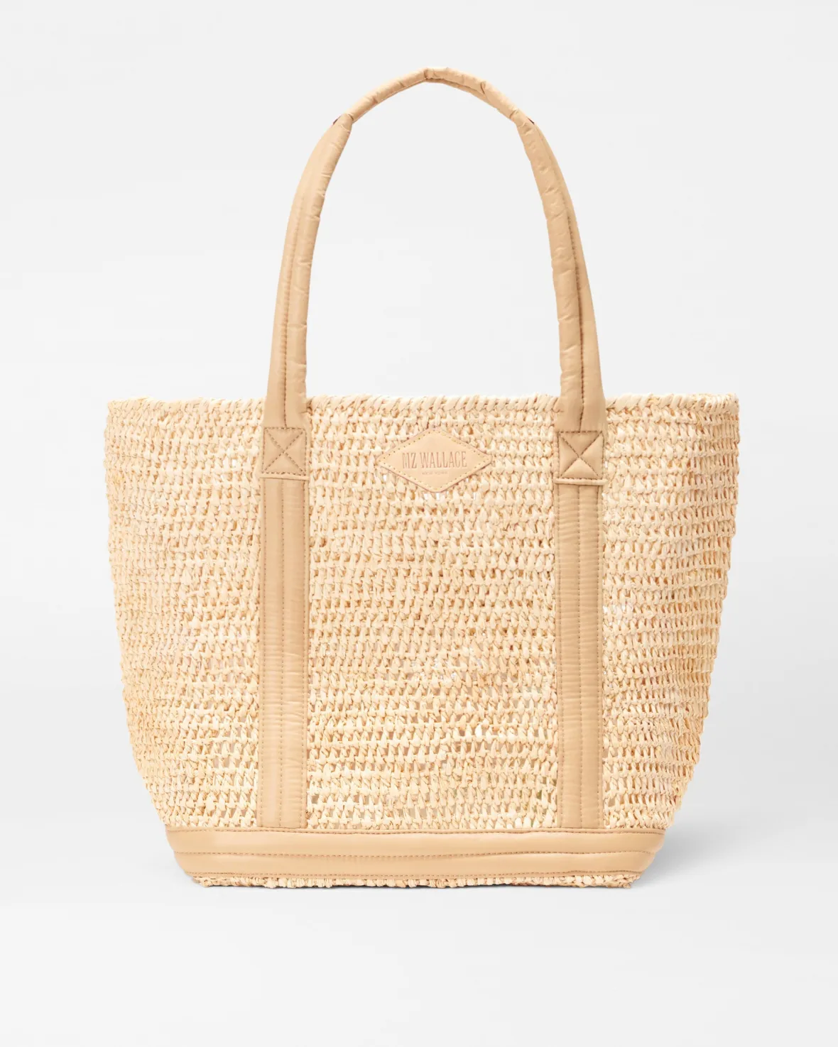 Raffia|Travel<MZ Wallace Medium Raffia Tote Raffia/Camel
