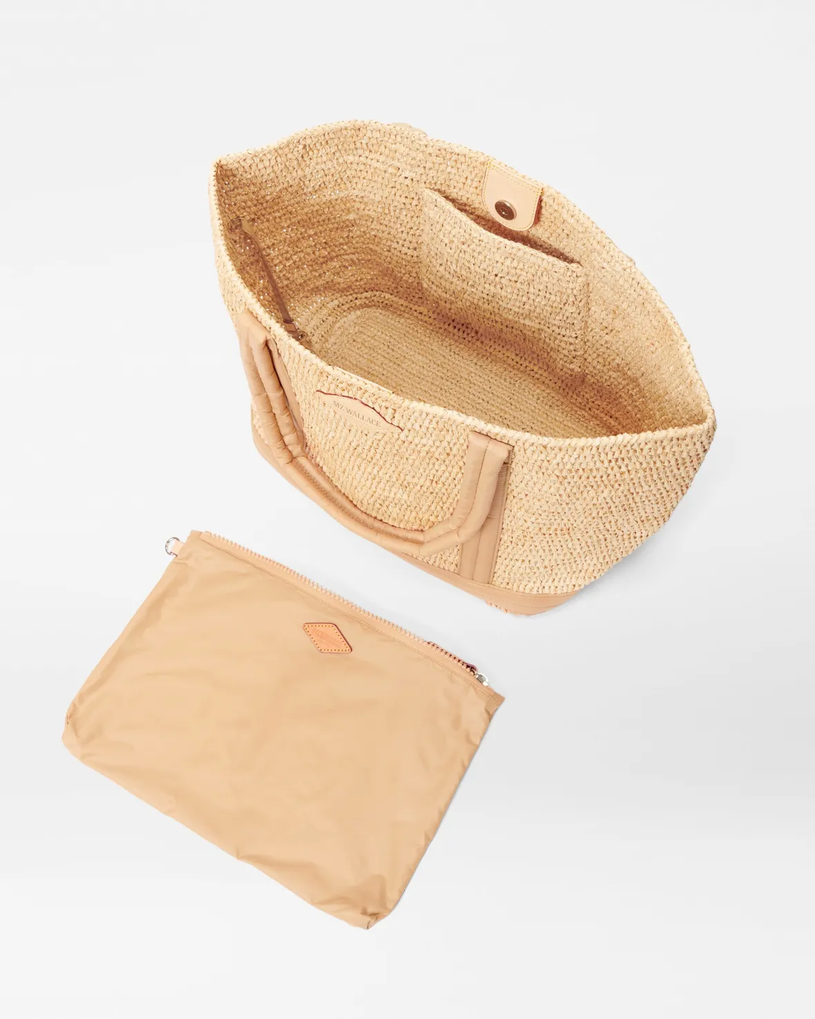 Raffia|Travel<MZ Wallace Medium Raffia Tote Raffia/Camel