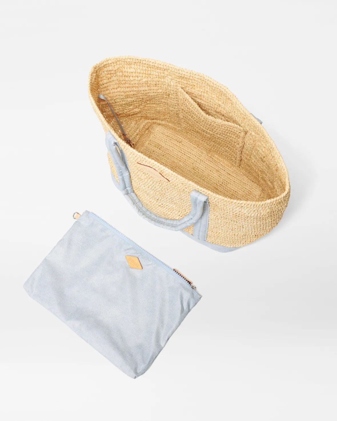 Raffia|Totes<MZ Wallace Medium Raffia Tote Raffia/Chambray