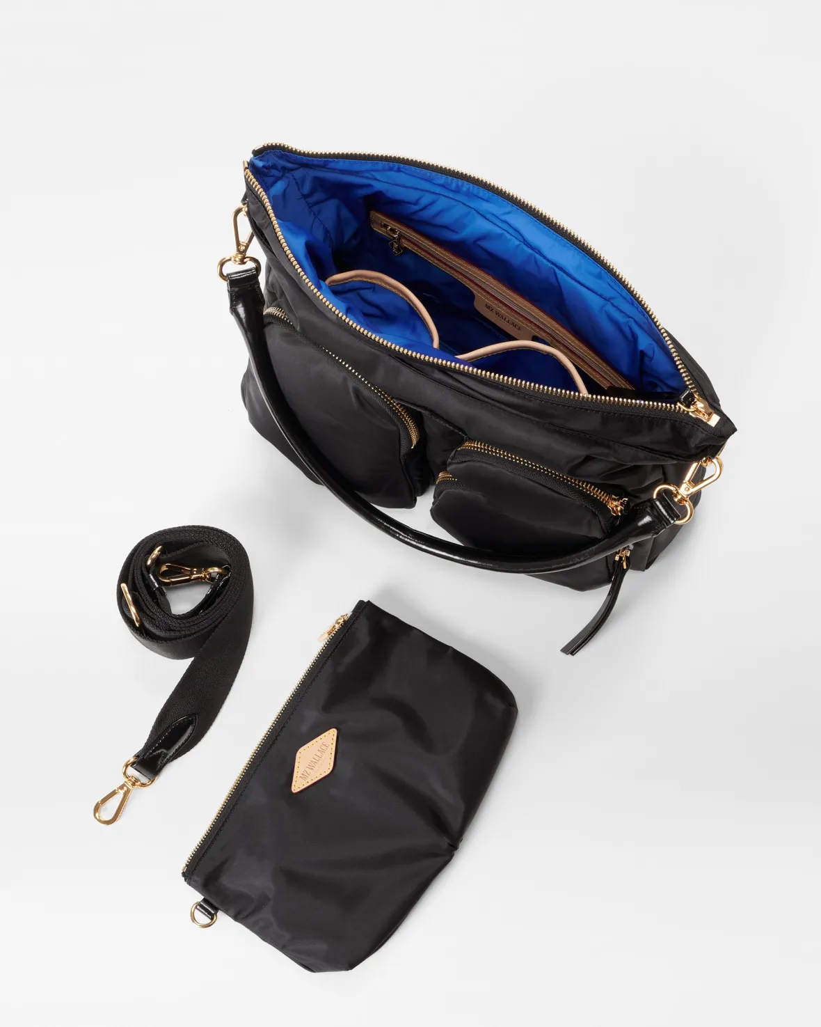 Chelsea|Shoulders<MZ Wallace Chelsea Hobo Black