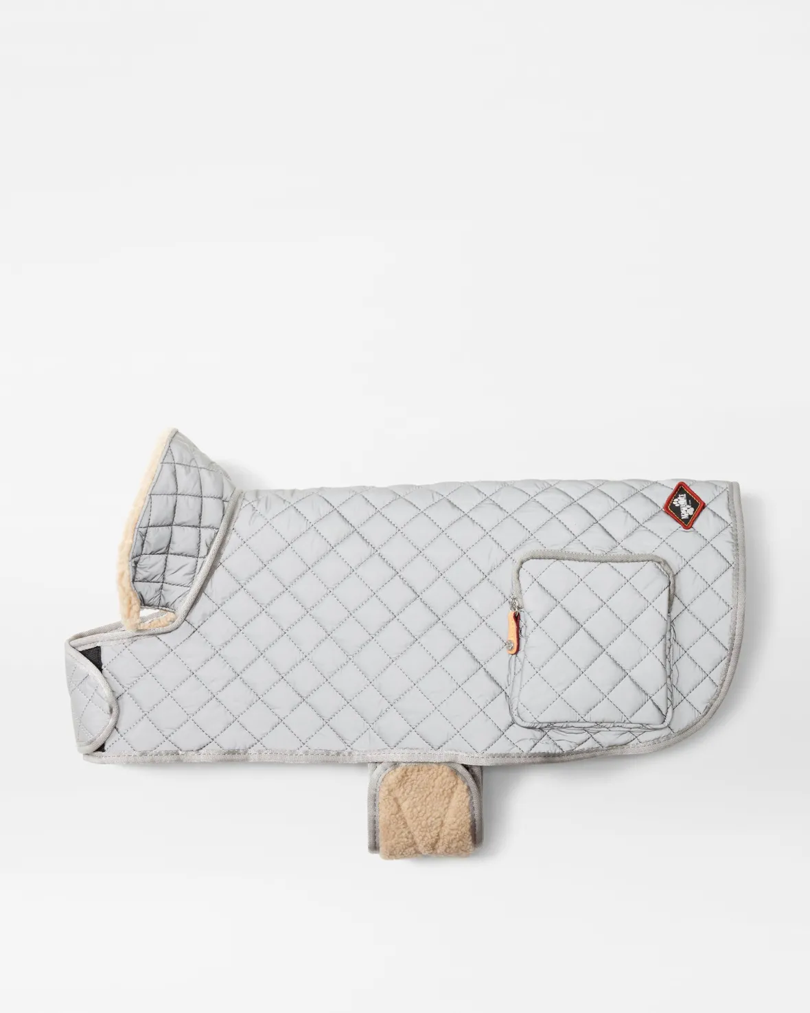 Accessories<MZ Wallace Medium MZW Dog Coat SilverReflectiveW/TanSherpa