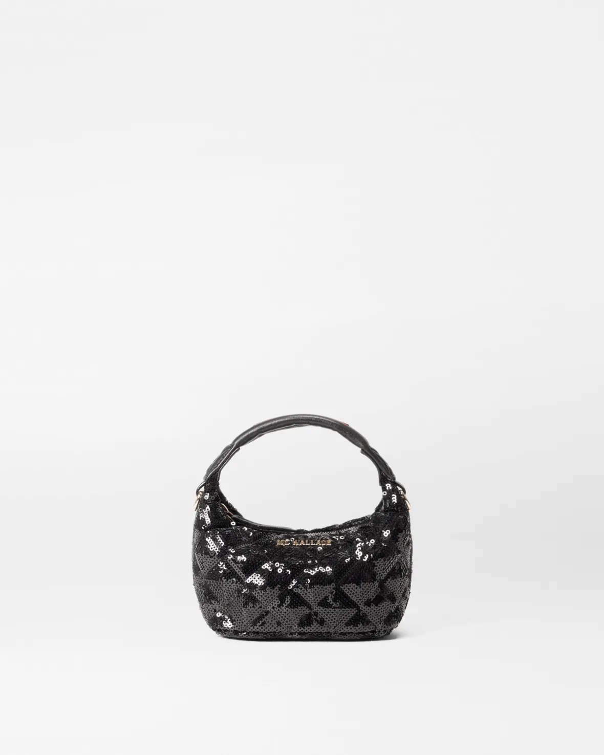 Crossbody<MZ Wallace Micro Hobo BlackSequin