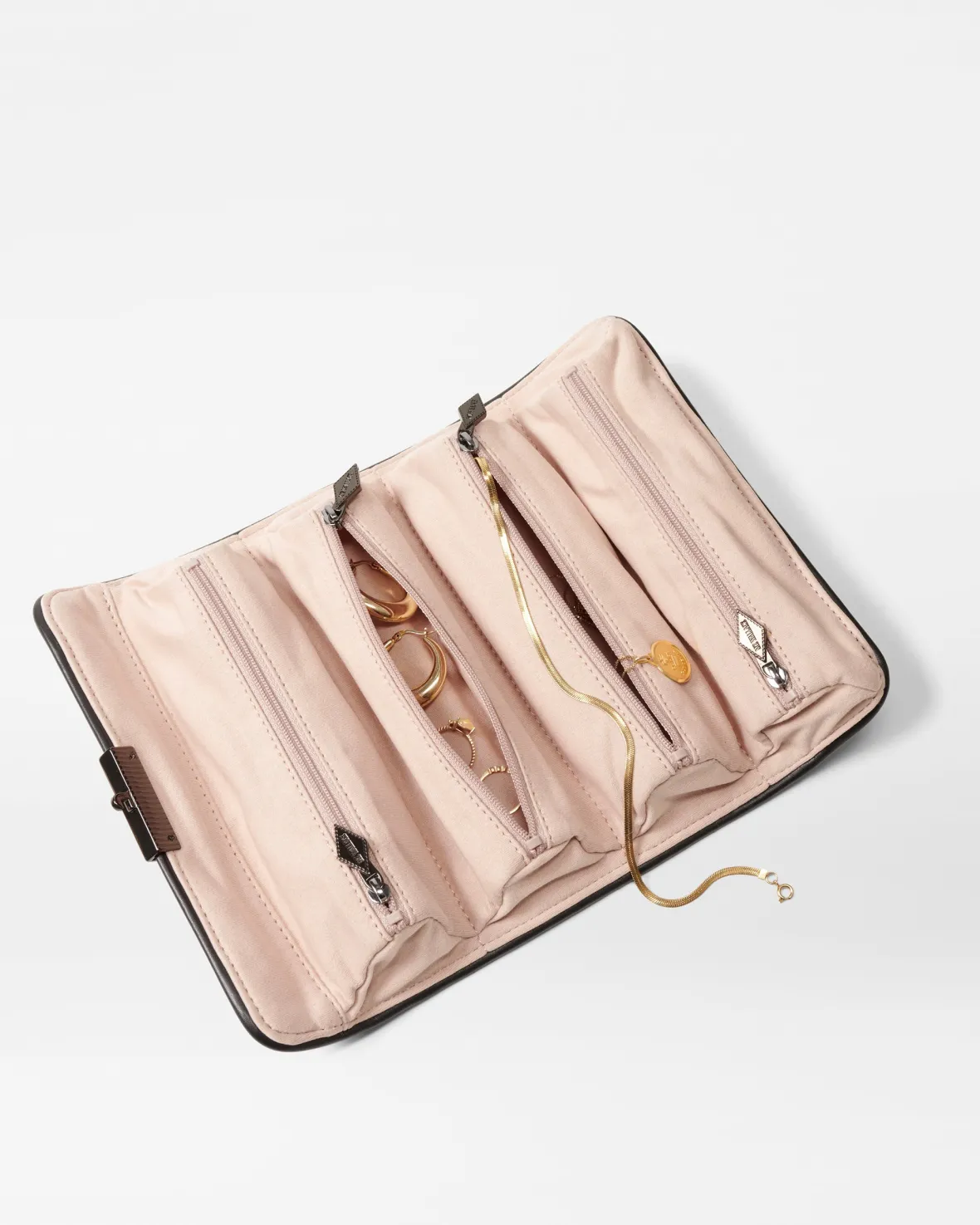 Crosby|Travel<MZ Wallace Crosby Lock Jewelry Roll Black